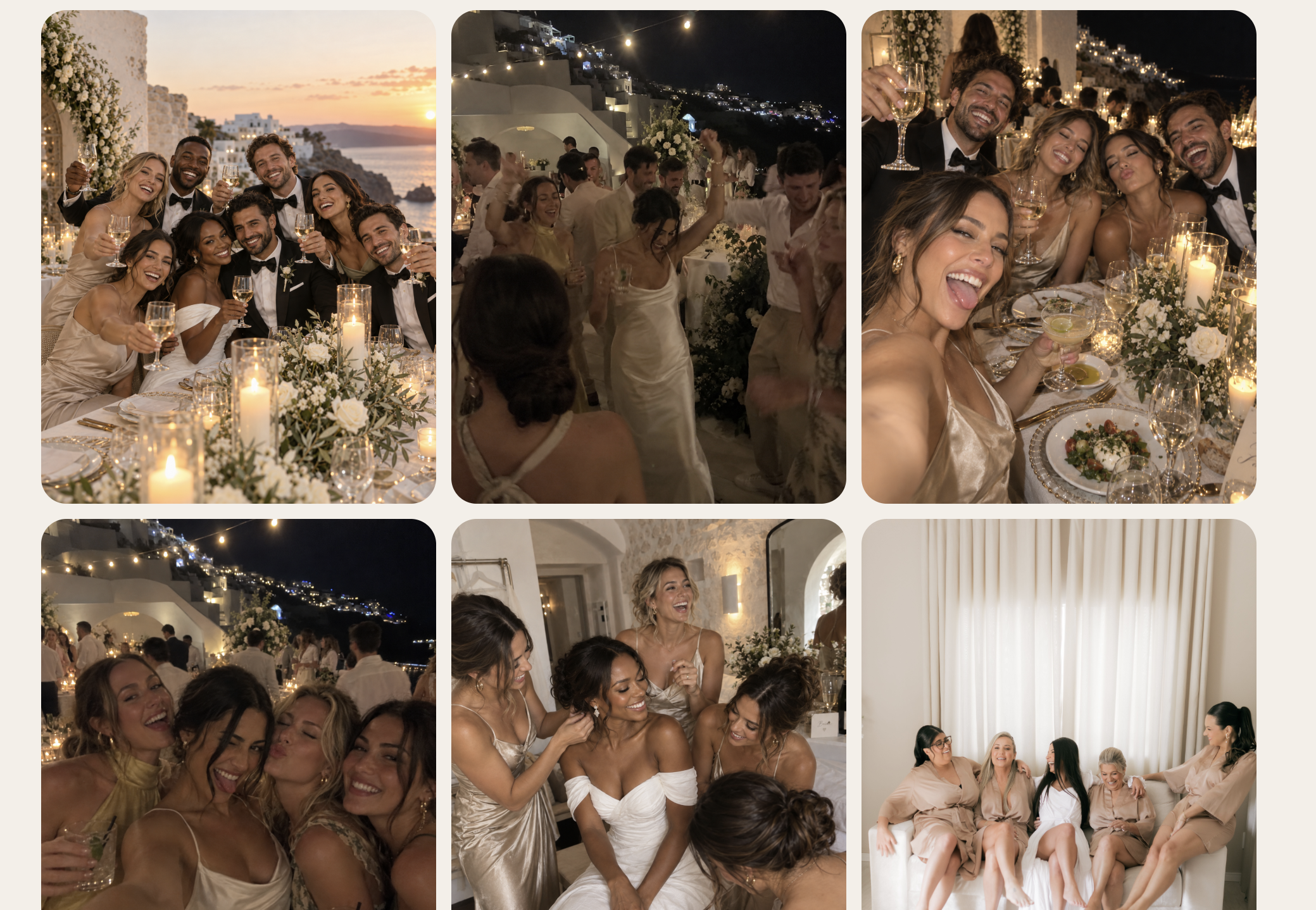 Wedding celebration captured for an AMOURE Heirloom